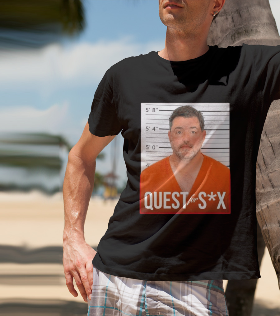 Quest For SX Shot Funny Prison Lineup T-Shirt