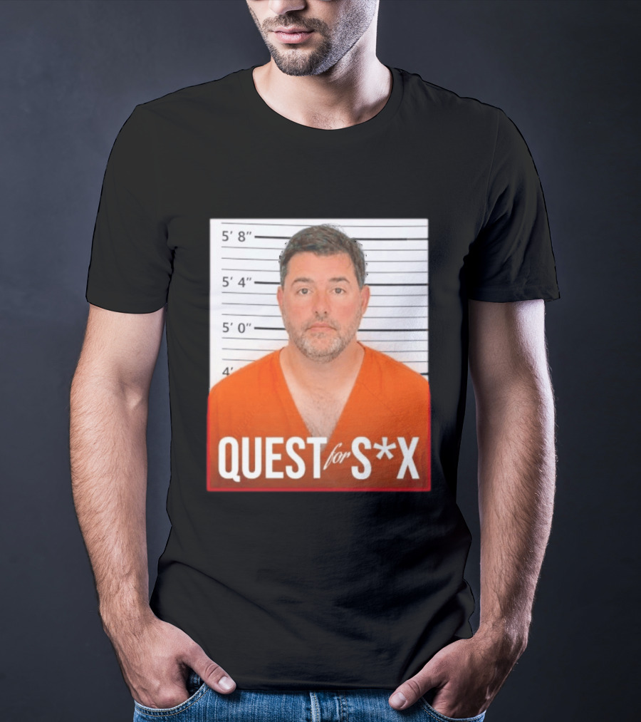 Quest For SX Shot Funny Prison Lineup T-Shirt