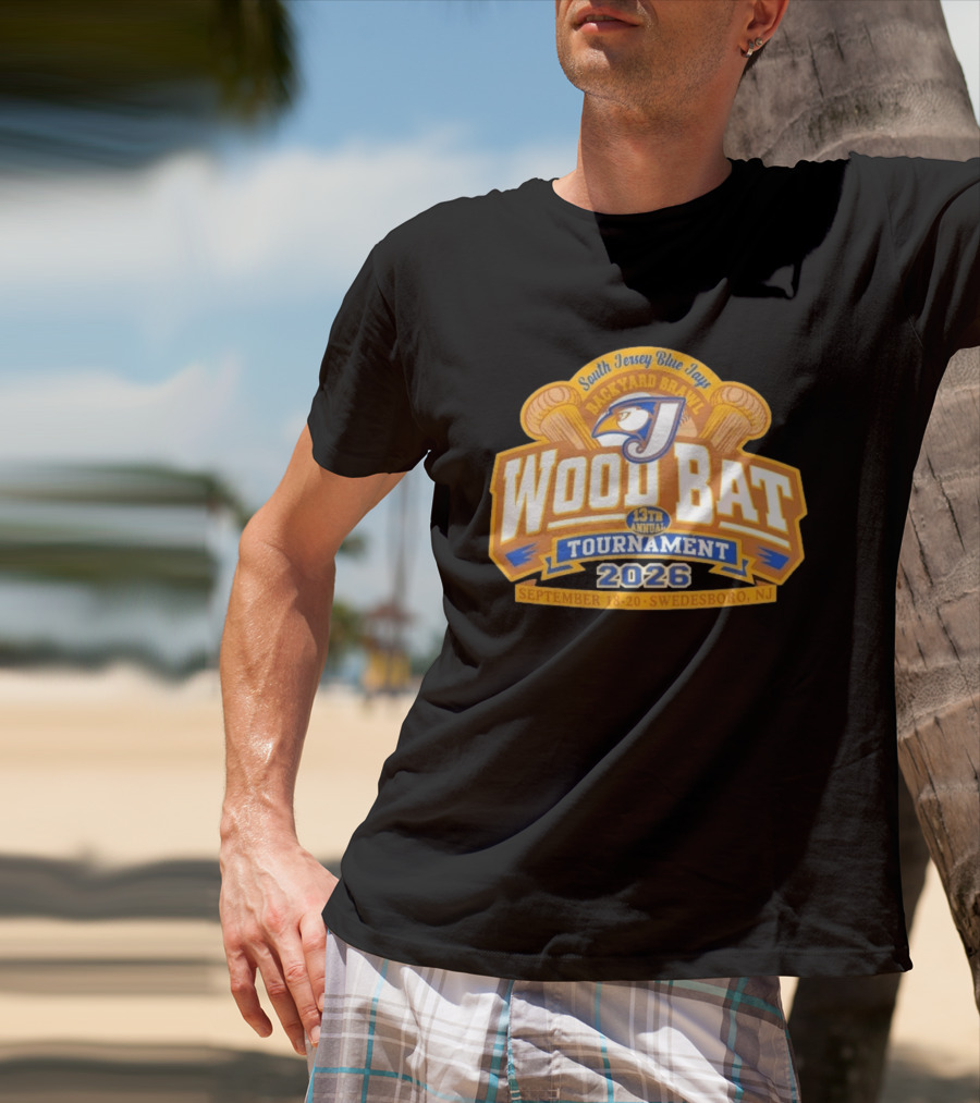 South Jersey Blue Jays Backyard Brawl Wood Bat Tournament 2026 Swedesboro NJ September 18 20 T-Shirt