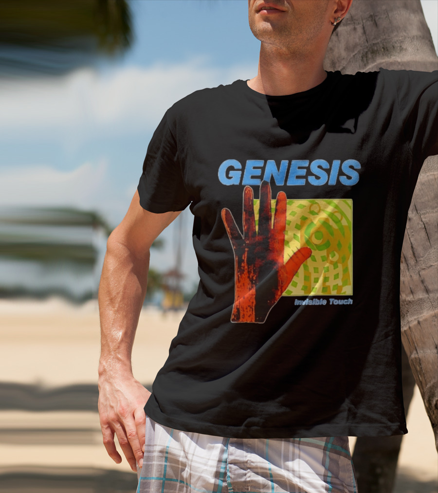 Genesis Invisible Touch Band Progressive Rock Album Cover Hand T-Shirt