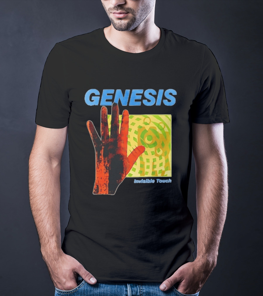 Genesis Invisible Touch Band Progressive Rock Album Cover Hand T-Shirt