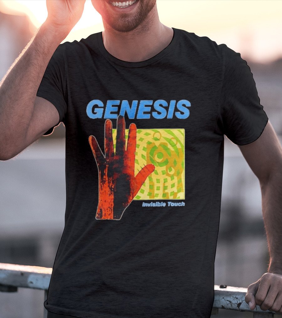 Genesis Invisible Touch Band Progressive Rock Album Cover Hand T-Shirt