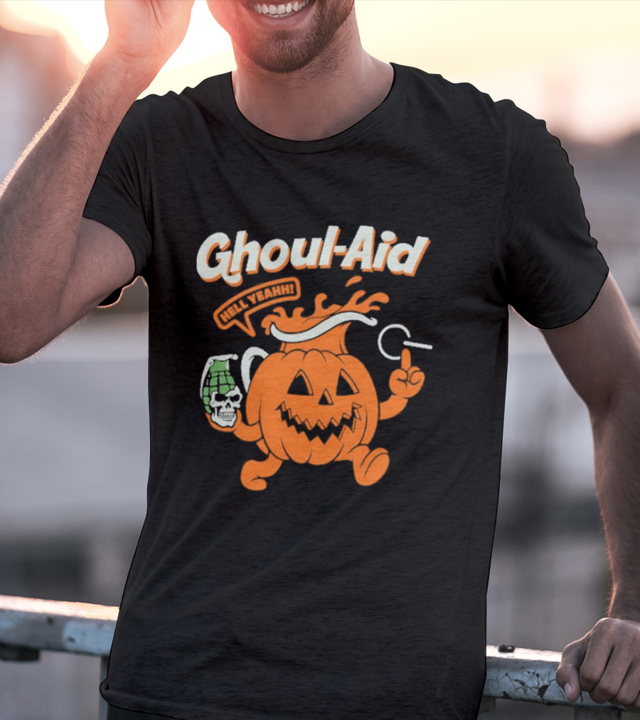Ghoul Aid Oh Yeah Halloween Pumpkin T-Shirt