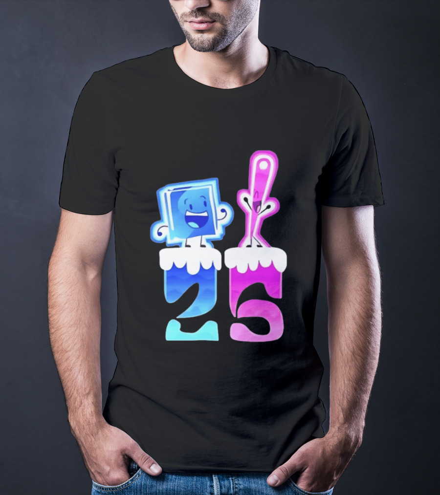 Ice Cube And Needle Battle For Dream Island 25 T-Shirt