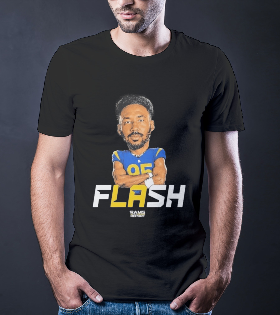 Flash Rams Report Jackson Durham LA Los Angeles Rams T-Shirt