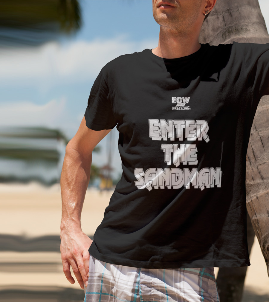 ECW Enter The Sandman Hardcore Wrestling T-Shirt