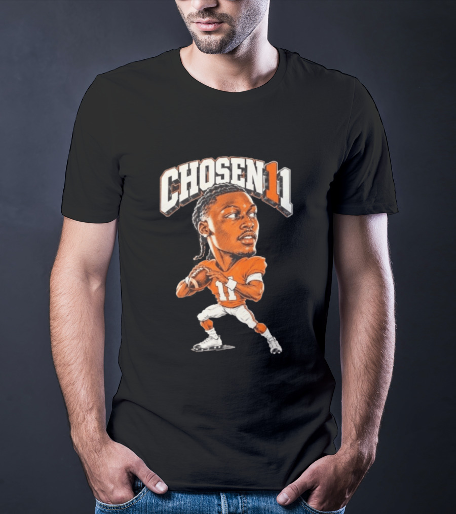 Josh Heupel Chosen11 Tennessee Vols Football Quarterback Caricature T-Shirt