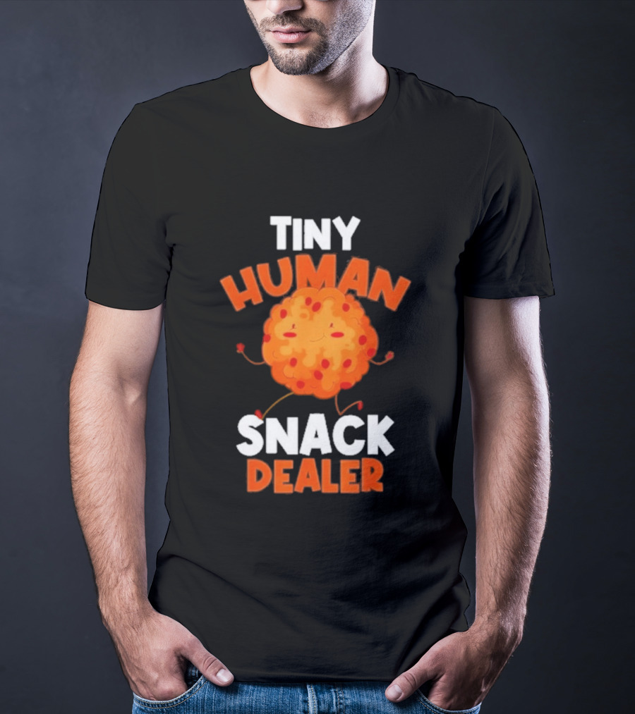 Tiny Human Snack Dealer Cookie Cute Fun Baby Outfit T-Shirt