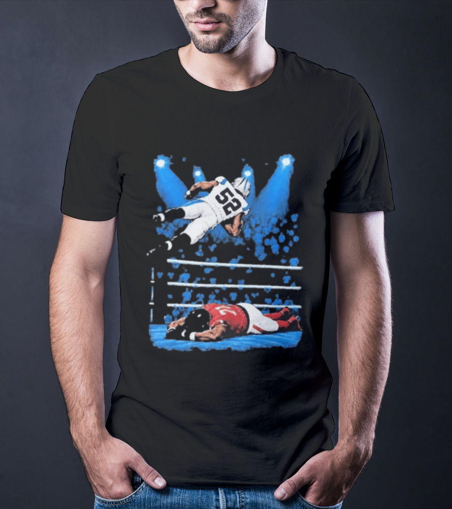 Trevis Gipson 52 Elbow Drop Carolina Vs Atlanta 2026 Football Action T-Shirt