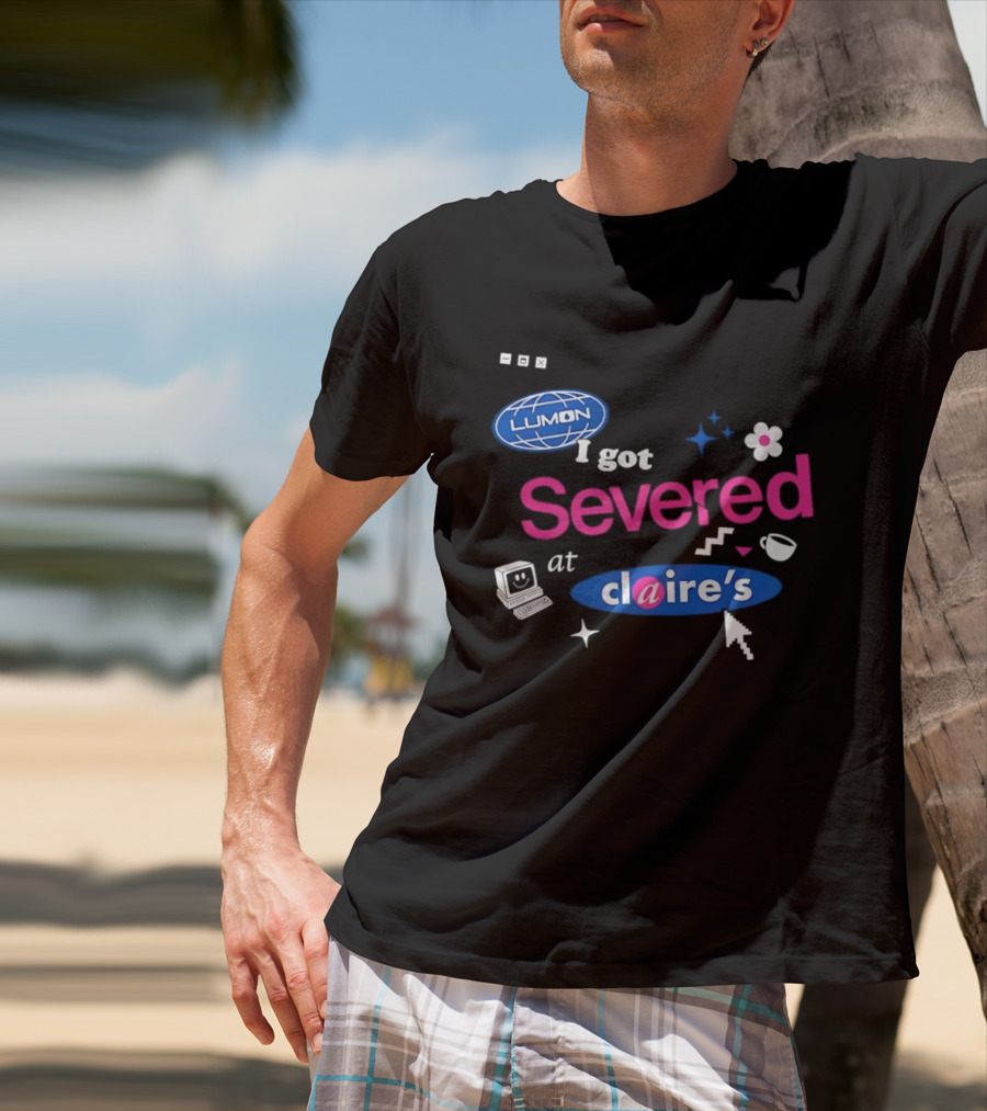 Lumon Severed At Claire's Severance Laptop Coffee Flower Cup Heart Stars T-Shirt