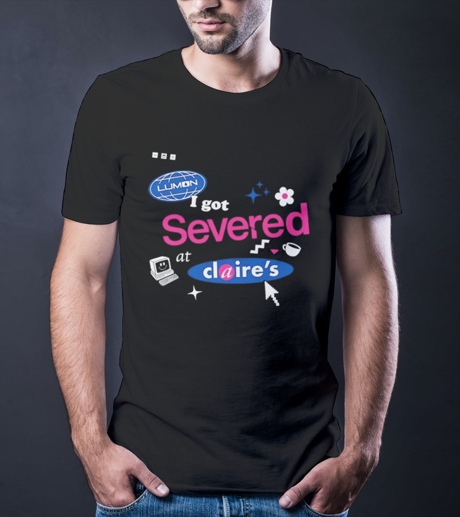 Lumon Severed At Claire's Severance Laptop Coffee Flower Cup Heart Stars T-Shirt
