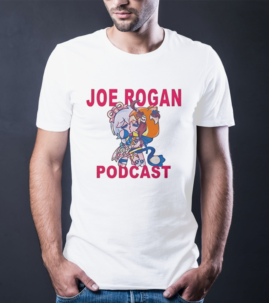 Joe Rogan Podcast Chibi Anime Manga T-Shirt