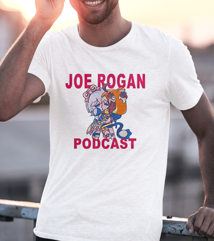 Joe Rogan Podcast Chibi Anime Manga T-Shirt