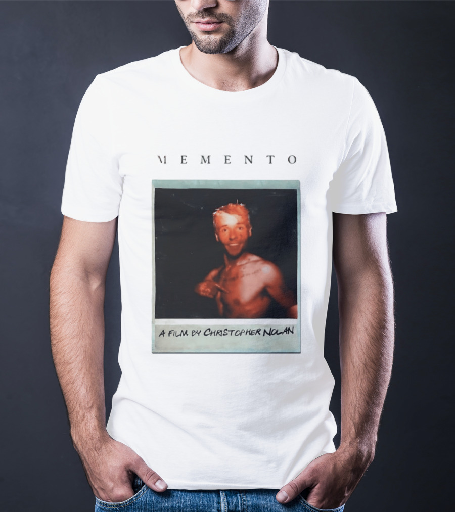 Memento A Film By Christopher Nolan Guy Pearce Polaroid Image T-Shirt