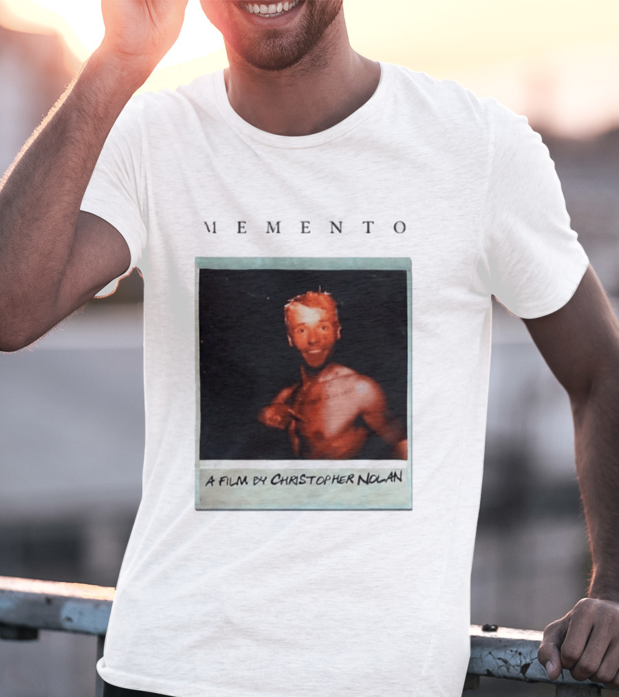 Memento A Film By Christopher Nolan Guy Pearce Polaroid Image T-Shirt