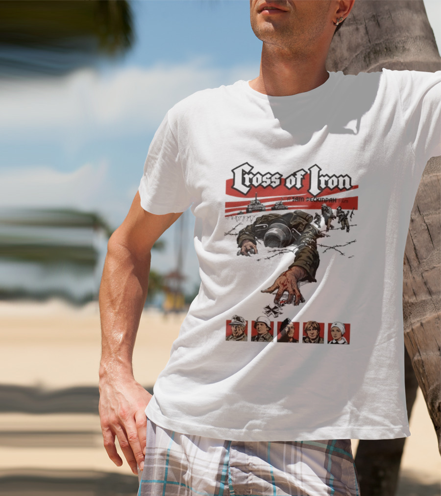 Cross Of Iron Sam Peckinpah Film War Movie Artillery Soldiers Portraits T-Shirt