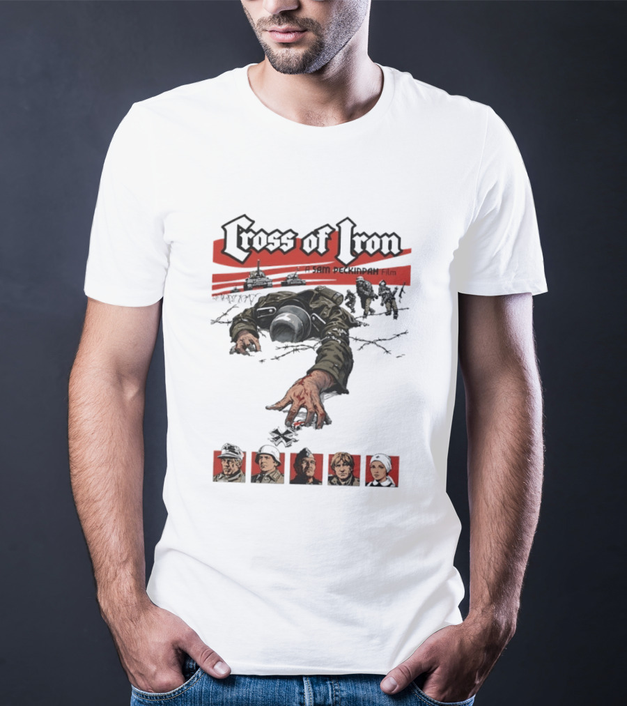 Cross Of Iron Sam Peckinpah Film War Movie Artillery Soldiers Portraits T-Shirt