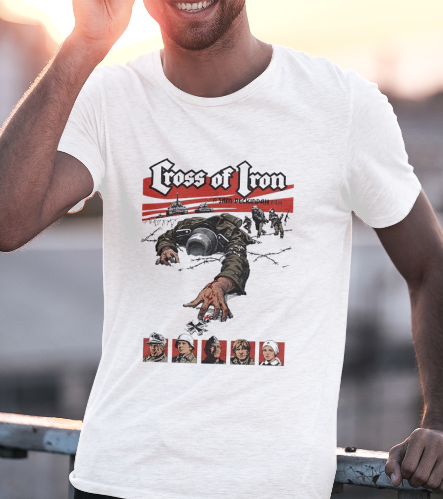 Cross Of Iron Sam Peckinpah Film War Movie Artillery Soldiers Portraits T-Shirt