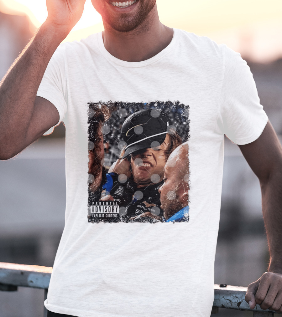 NASCAR Cup Series Racing Parental Advisory Explicit Content Victory Celebration T-Shirt
