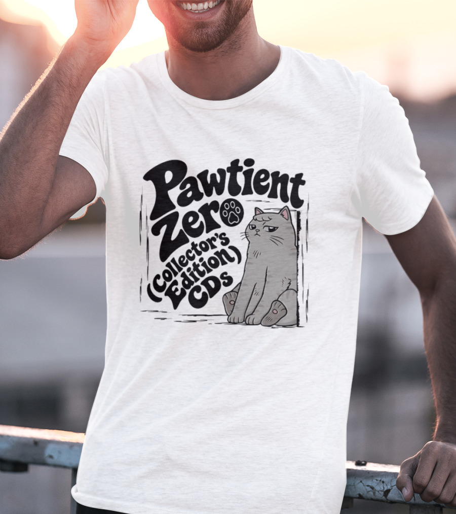 Pawtient Zero Collectors Edition CDs Cat T-Shirt