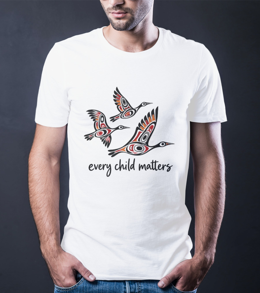 Every Child Matters Indigenous Bird Symbolism T-Shirt
