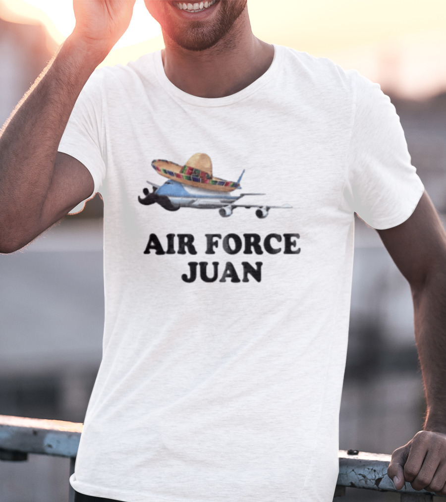 Phantoms Coby San Juan Airplane Sombrero Mustache Air Force Juan T-Shirt