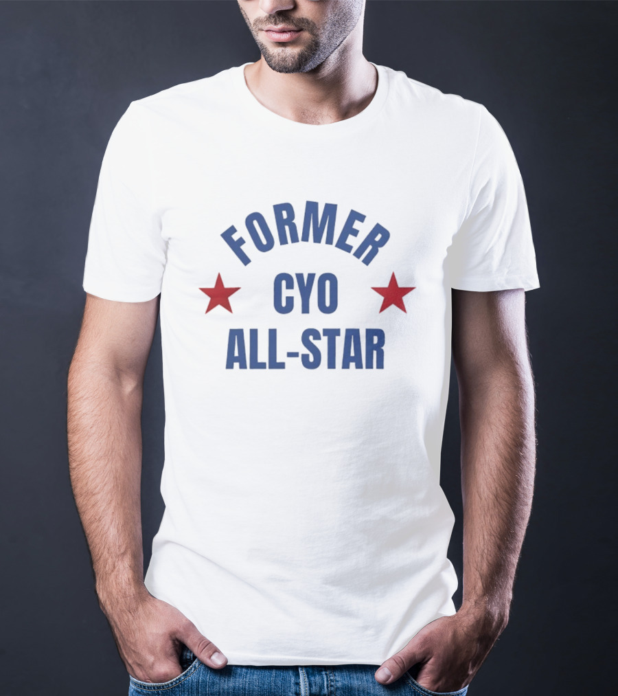 Former CYO All Star Youth Sports Basketball Two Red Stars T-Shirt