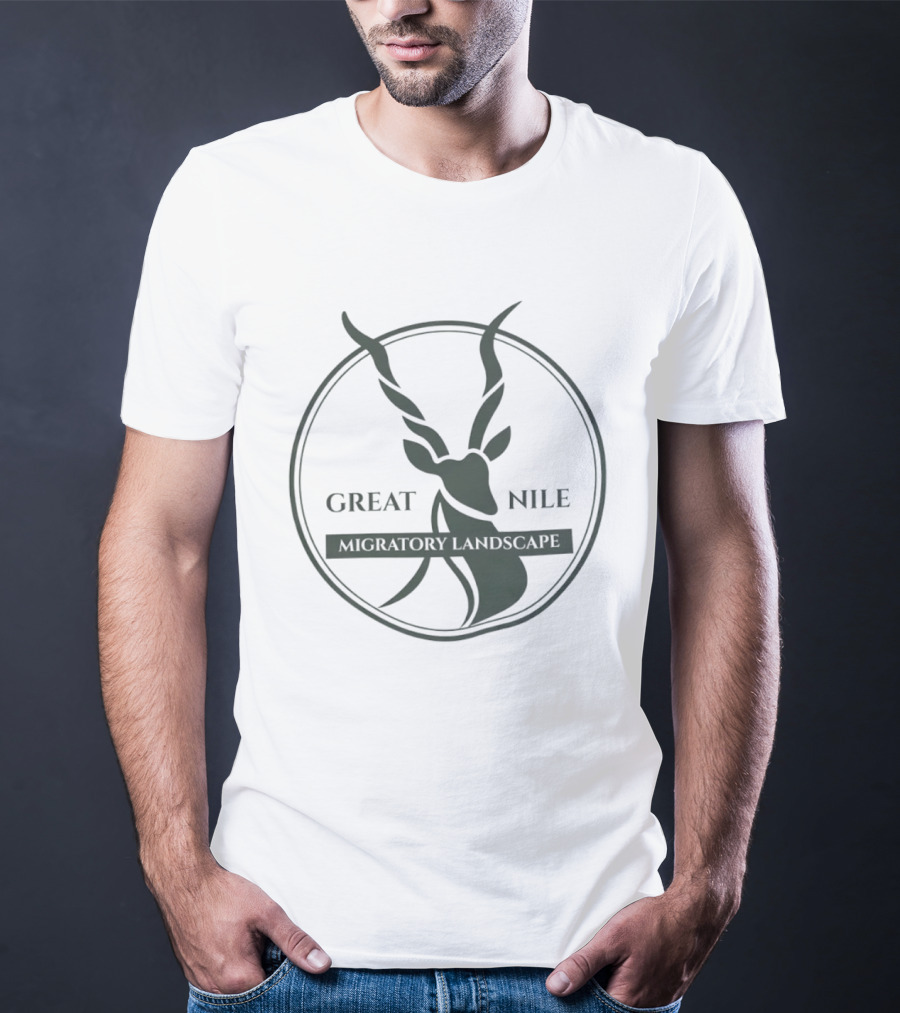 Great Nile Migratory Landscape Wildlife Antelope Circle T-Shirt