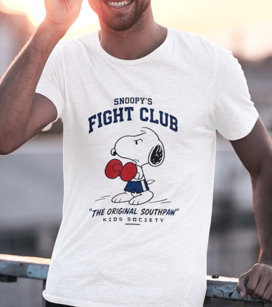 Snoopy's Fight Club Kids Society The Original Southpaw T-Shirt
