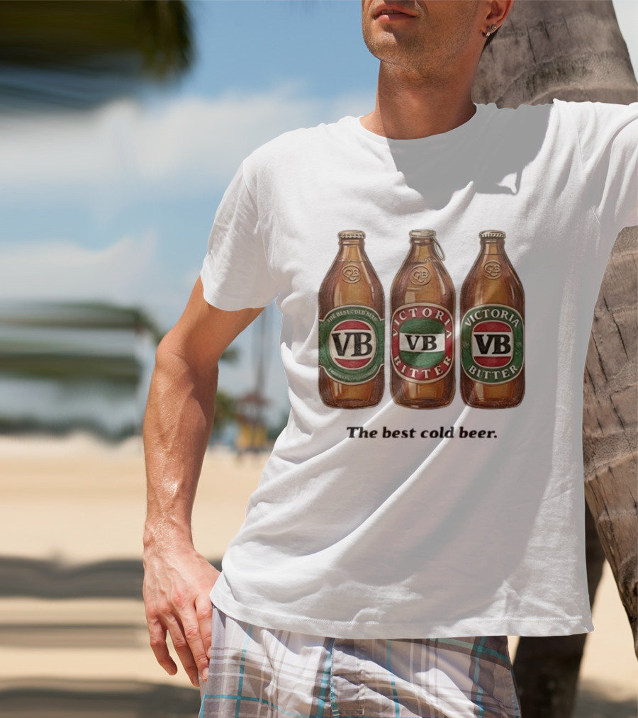 Victoria Bitter VB The Best Cold Beer Bottles T-Shirt