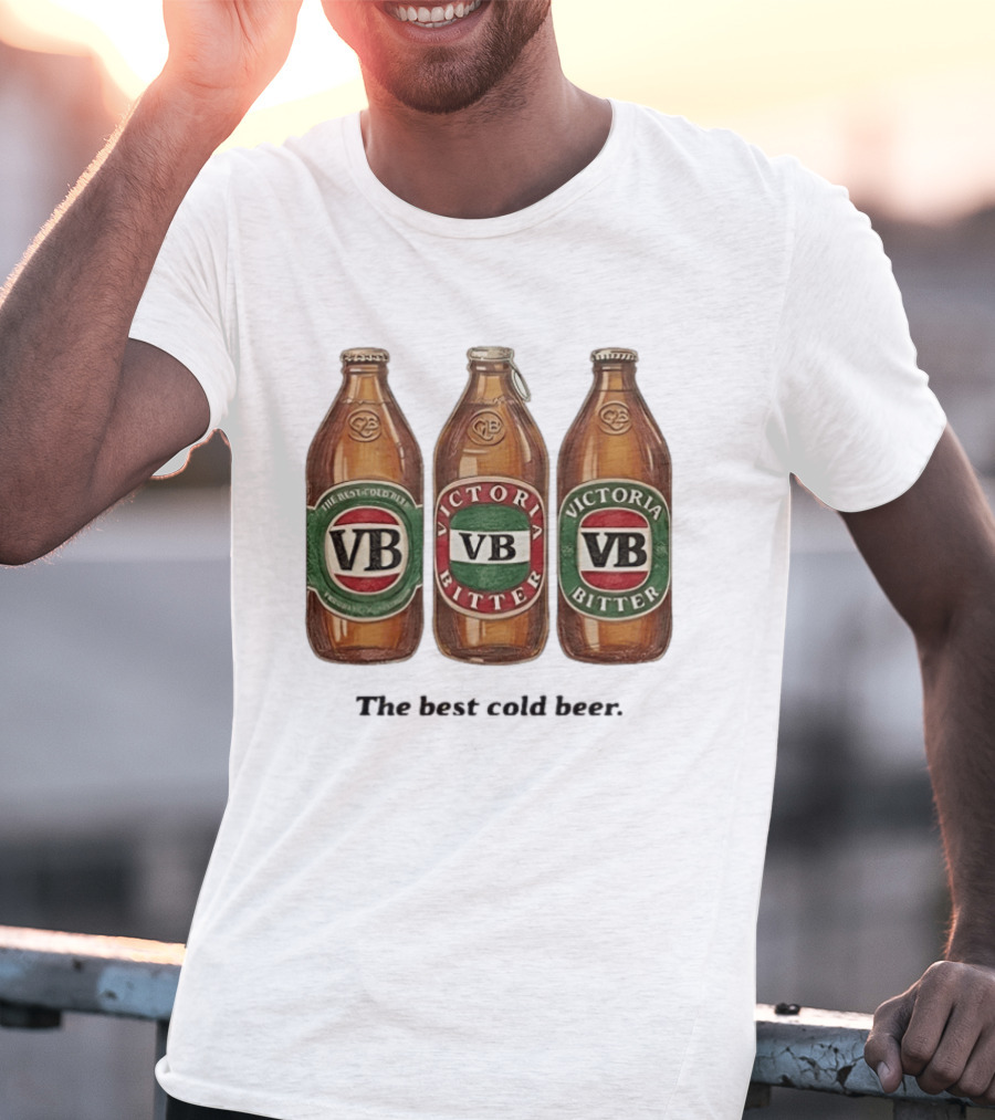 Victoria Bitter VB The Best Cold Beer Bottles T-Shirt