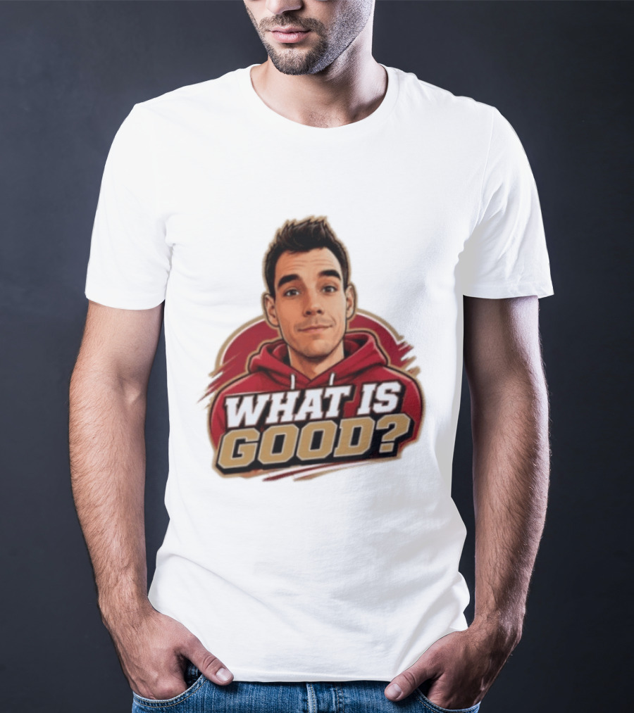 What Is Good The Gold Standard Podcast Network Cartoon T-Shirt