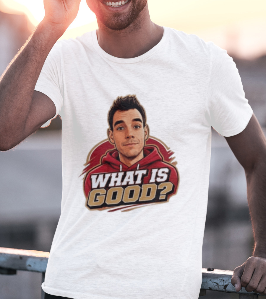 What Is Good The Gold Standard Podcast Network Cartoon T-Shirt