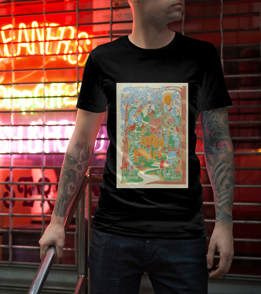 Jacob Collier The Caverns September 25 2026 Musical Forest Scene With Birds And Nature T-Shirt