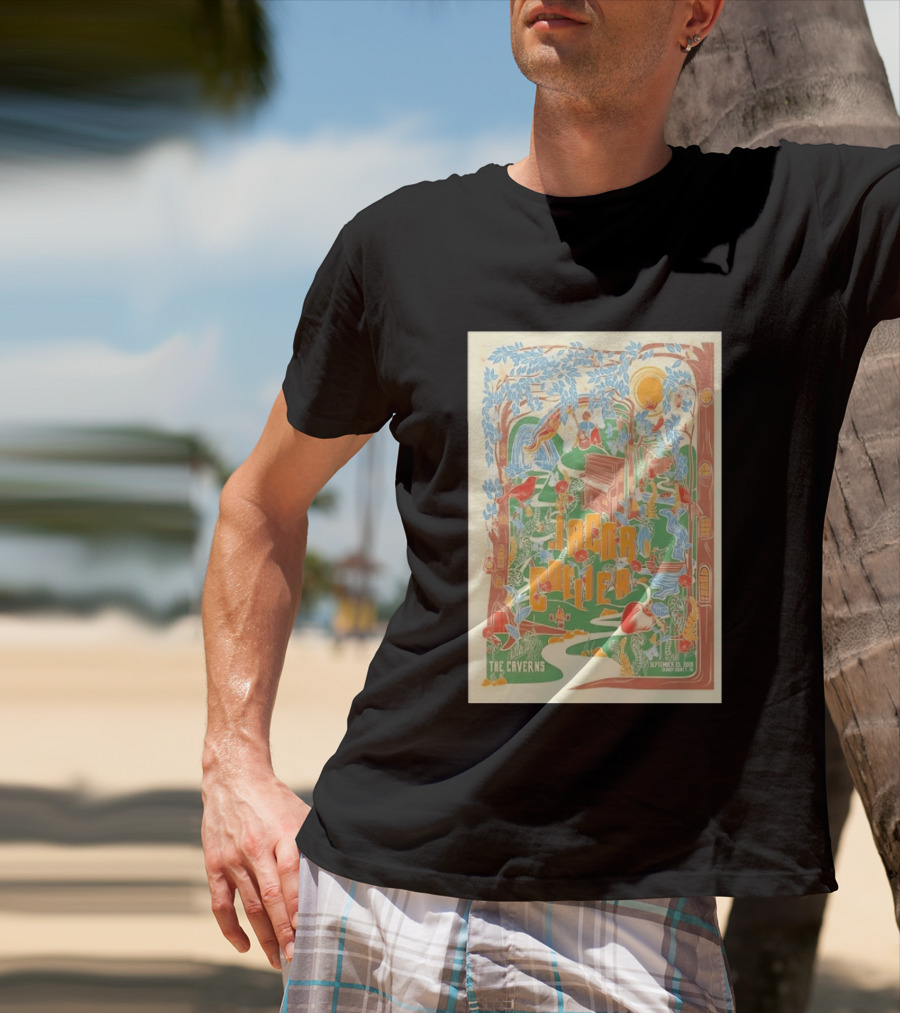 Jacob Collier The Caverns September 25 2026 Musical Forest Scene With Birds And Nature T-Shirt