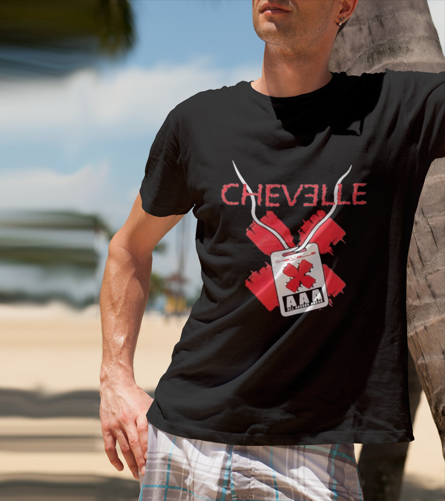 Chevelle AAA All Access Pass Red X Band Tour T-Shirt