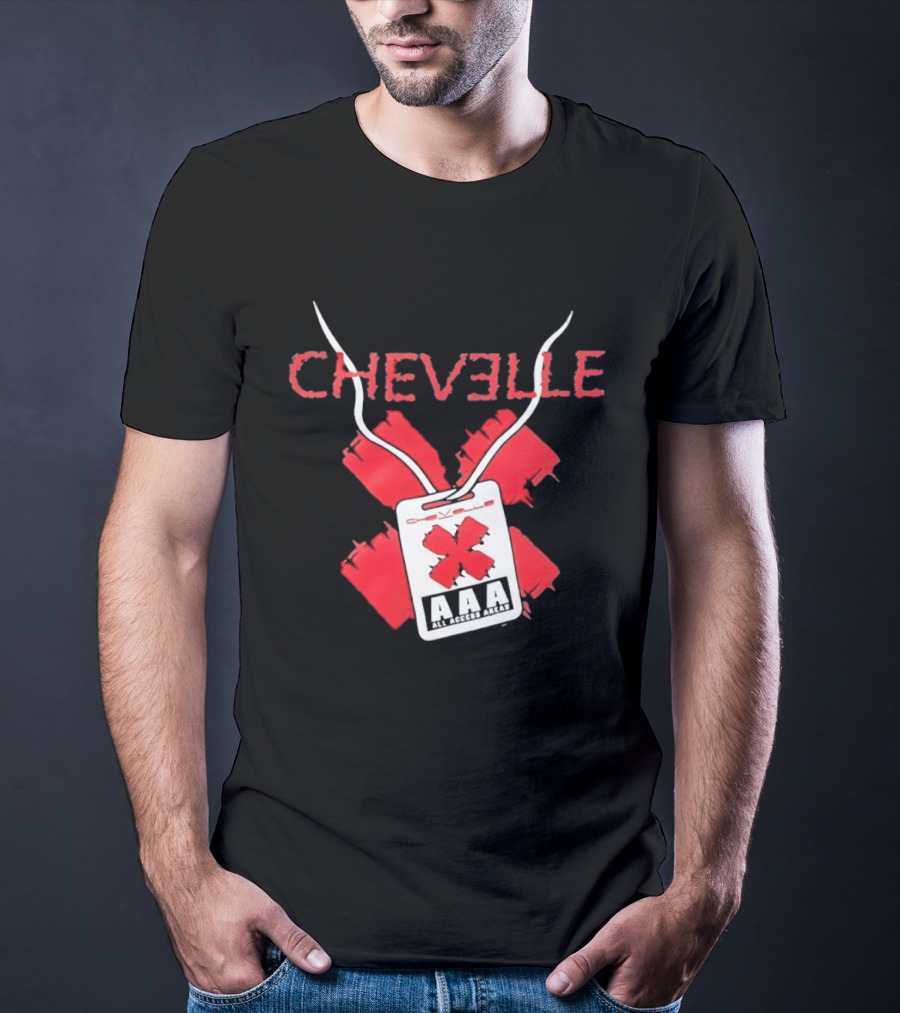 Chevelle AAA All Access Pass Red X Band Tour T-Shirt
