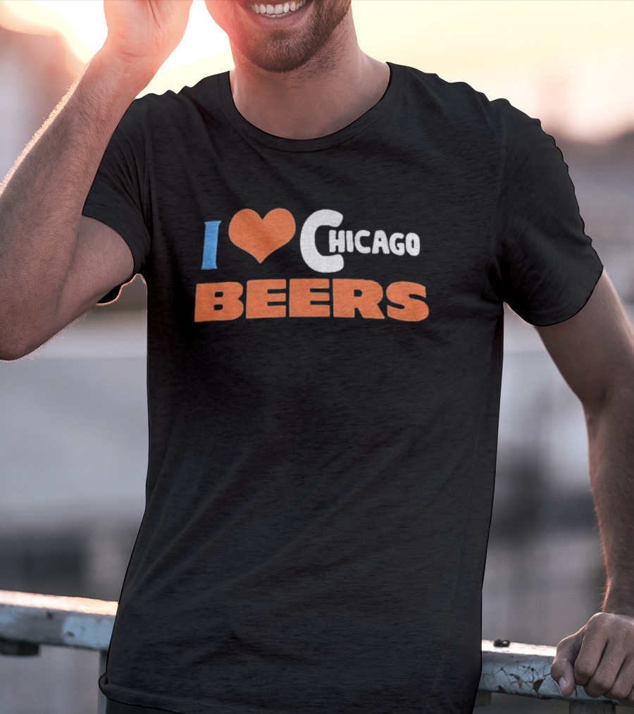 I Love Chicago Beers Dad T-Shirt