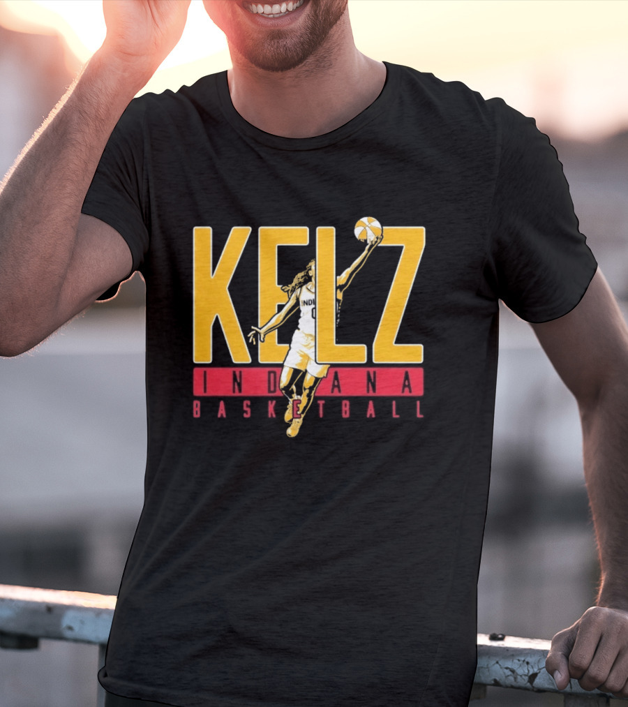 Kelz Indiana Basketball WNBA Player Dunking T-Shirt