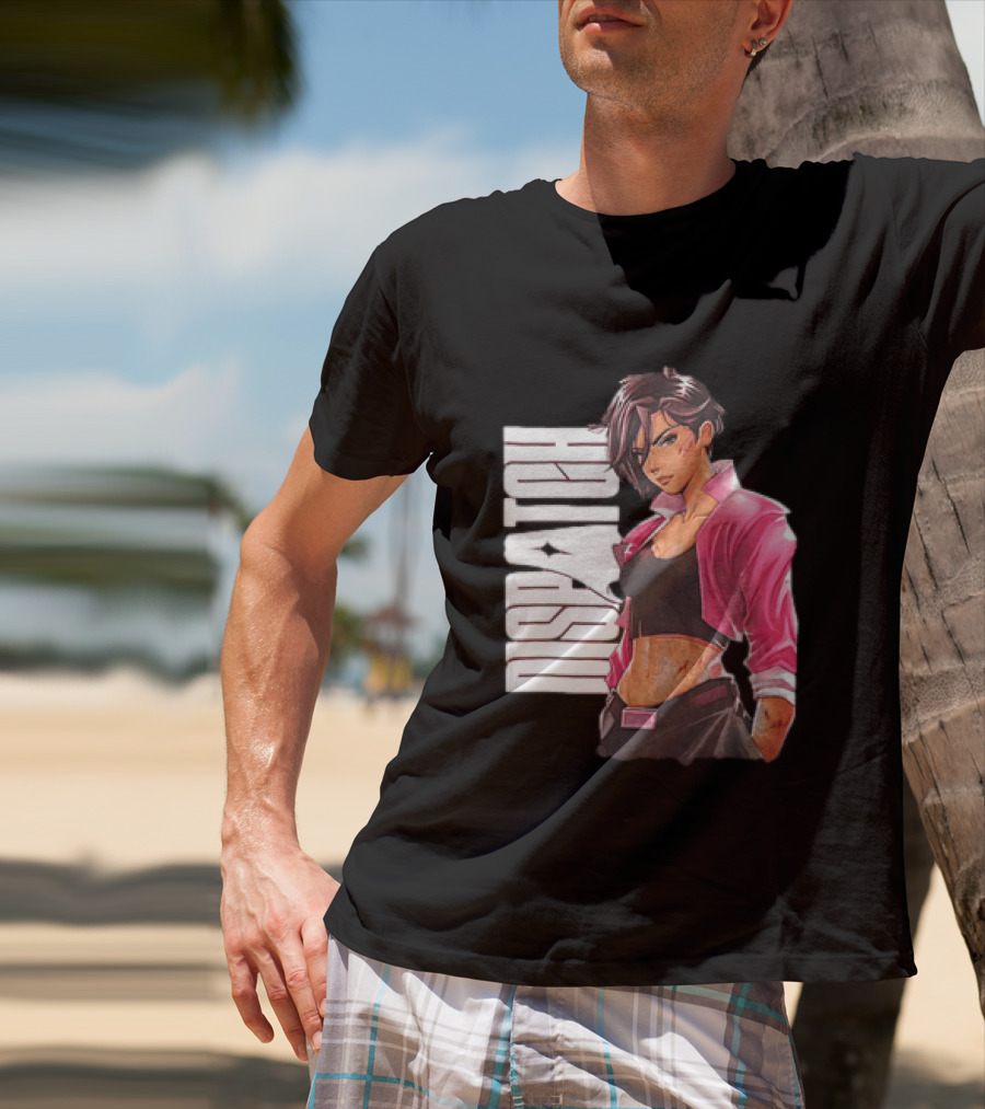Dispatch Anime Girl Urban Style Two Sided T-Shirt
