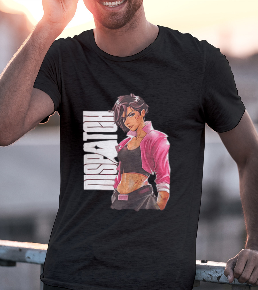 Dispatch Anime Girl Urban Style Two Sided T-Shirt