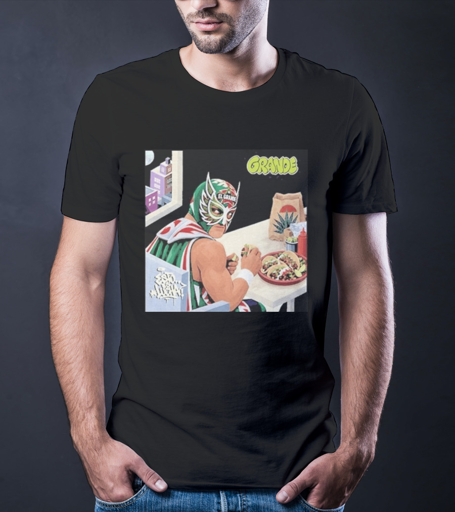 El Grande America Tacos Wrestling Luchador Comic T-Shirt