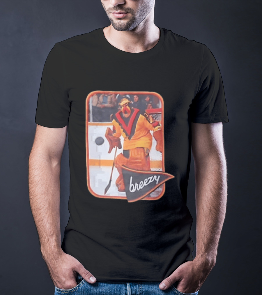 Richard Brodeur Vancouver Canucks NHL Breezy Retro Goalie Gear T-Shirt