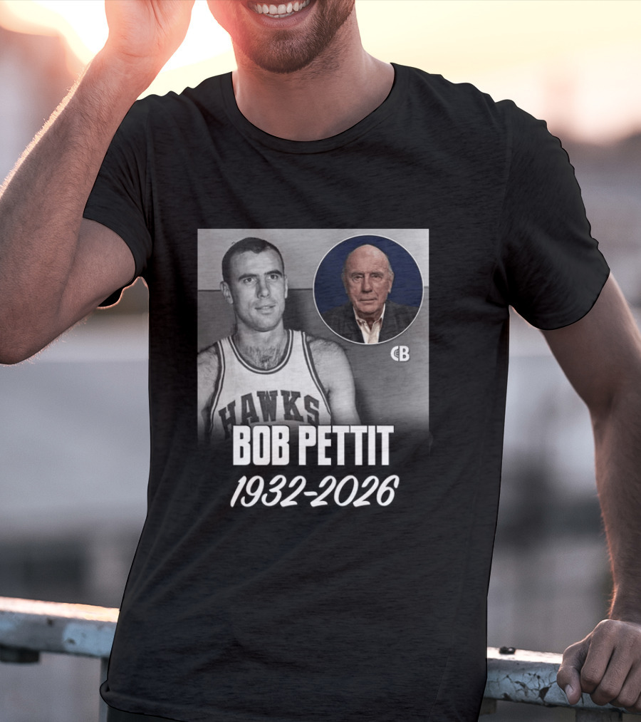 Bob Pettit Hawks Legend 1932 2026 T-Shirt