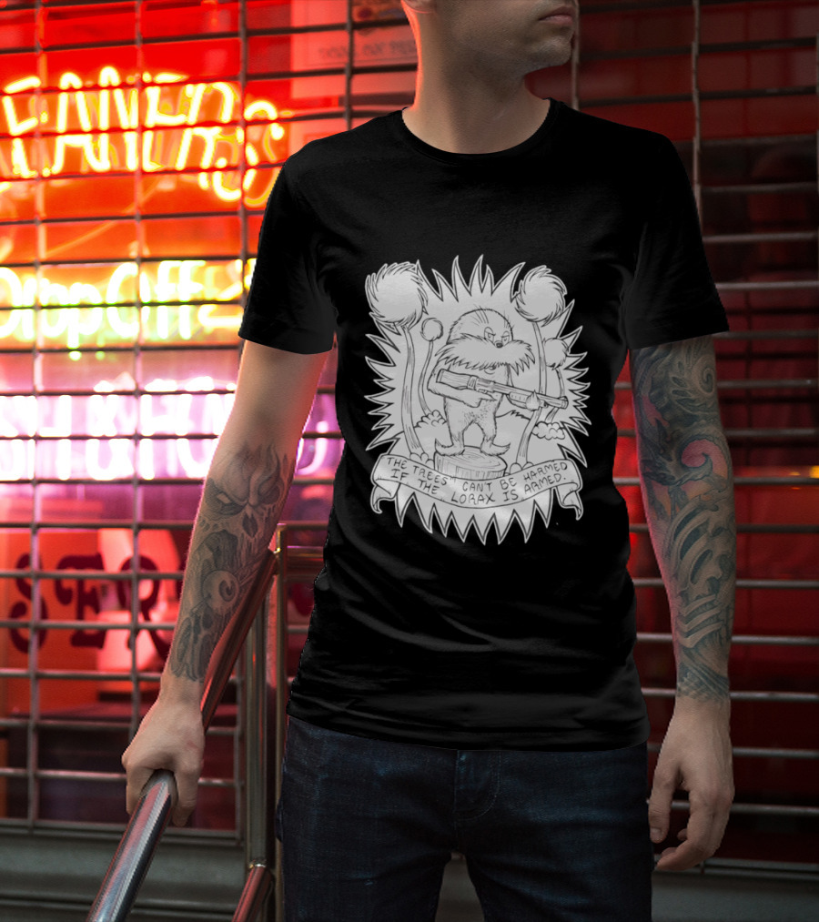 Lorax Shotgun Dr Seuss Trees Mashup T-Shirt