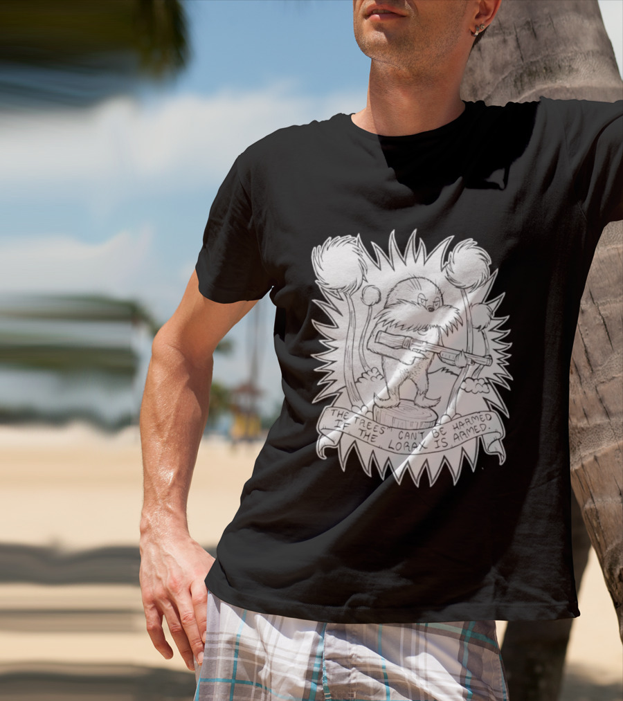 Lorax Shotgun Dr Seuss Trees Mashup T-Shirt