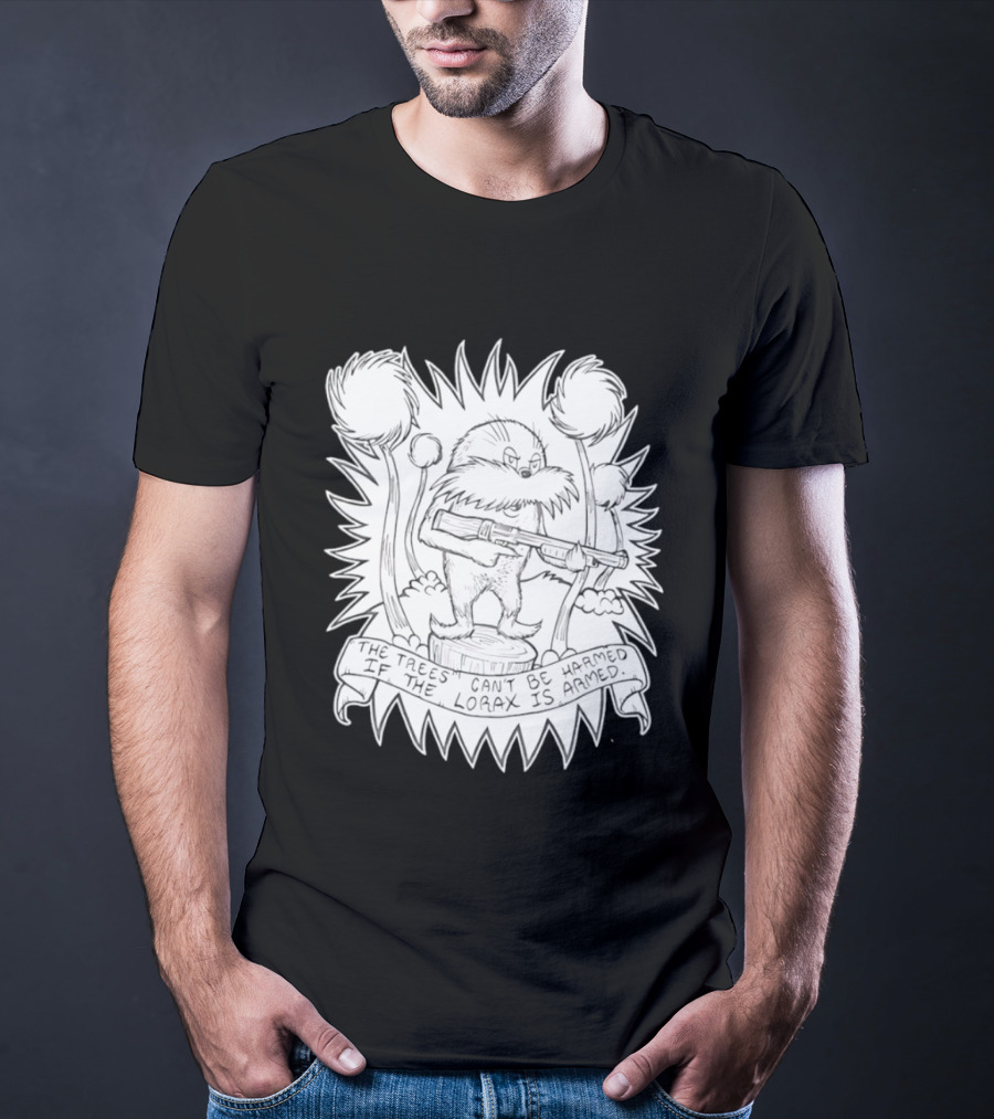 Lorax Shotgun Dr Seuss Trees Mashup T-Shirt