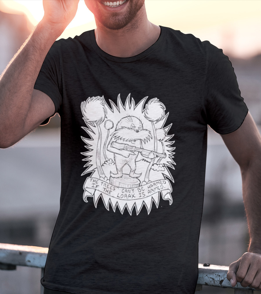 Lorax Shotgun Dr Seuss Trees Mashup T-Shirt
