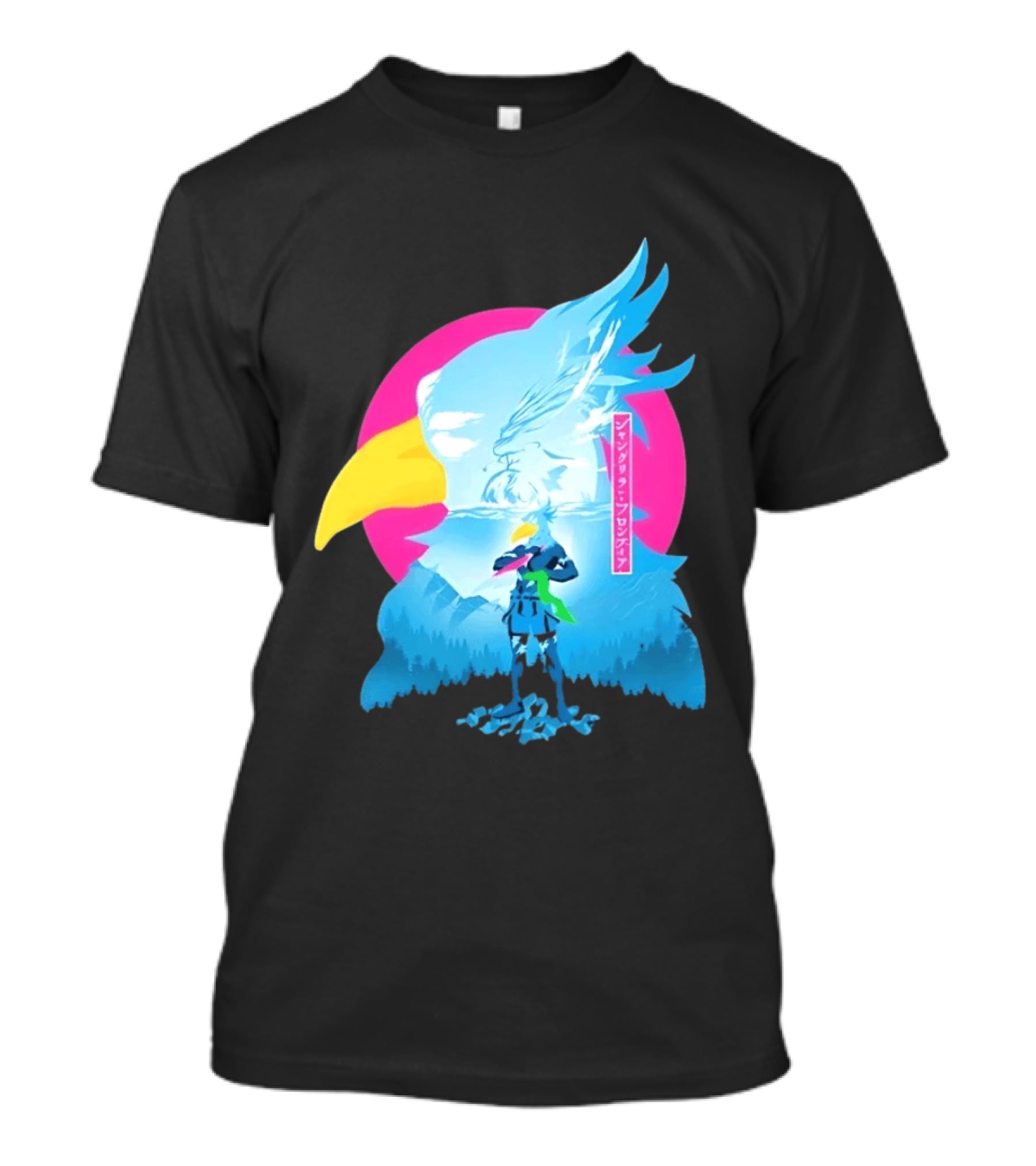 Shangri La Frontier Sunraku Eagle Art Gaming Manga Fantasy T-Shirt