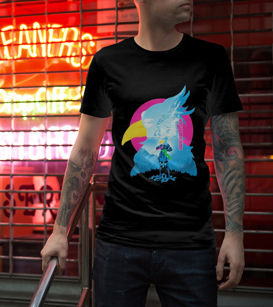 Shangri La Frontier Sunraku Eagle Art Gaming Manga Fantasy T-Shirt
